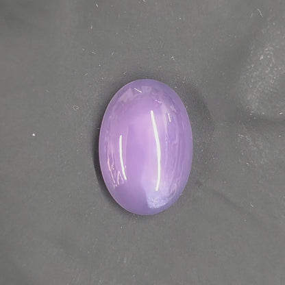 Natural Purple Chalcedony Oval