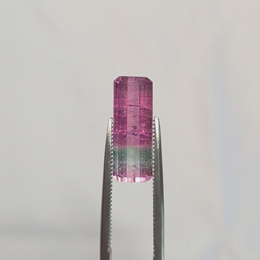 Brazilian Tourmaline (Watermelon) Rectangular Faceted Cut