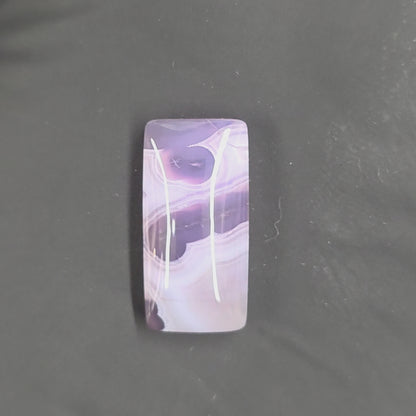 Natural Purple Chalcedony Rectangular