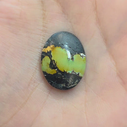 Natural Blackjack Turquoise Oval