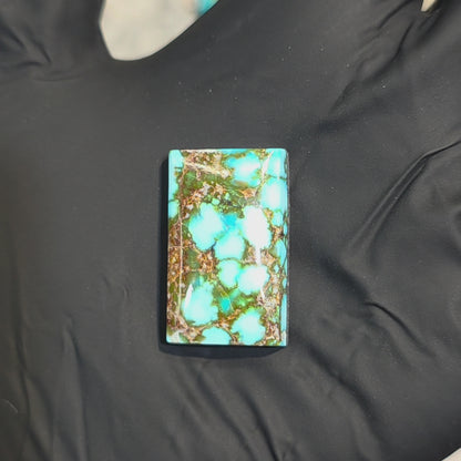 Stabilized Kingman Red Web Turquoise