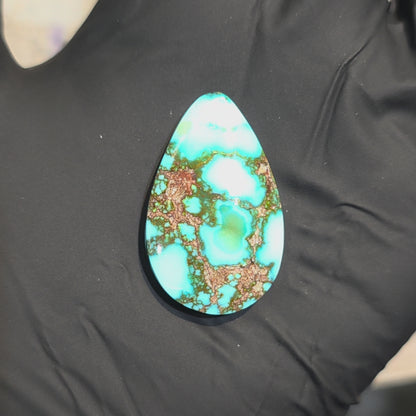 Stabilized Kingman Red Web Turquoise