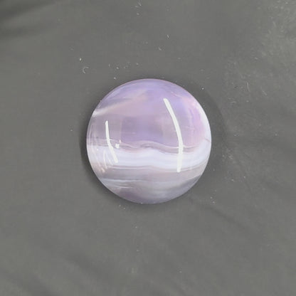 Natural Purple Chalcedony Round