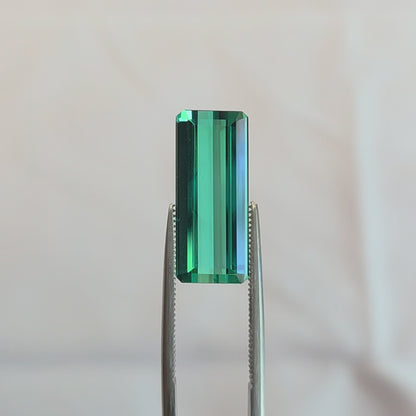 Brazilian Tourmaline (Green) Rectangular Faceted Cut