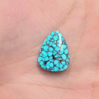 Natural Kingman Black Web Turquoise Freeform