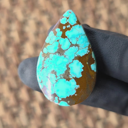 Stabilized #8 Turquoise Pear-Shaped