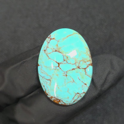 Stabilized Kingman Turquoise Oval Cabochon