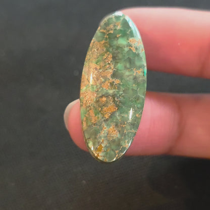 Natural Woodland Station Variscite Oval