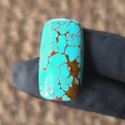 Stabilized #8 Turquoise Rectangular