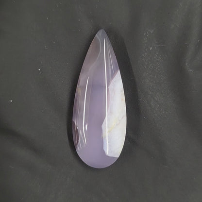 Natural Purple Chalcedony Pear-Shaped