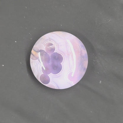Natural Purple Chalcedony Round