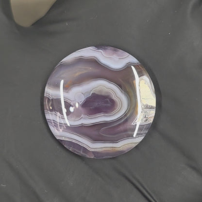 Natural Purple Chalcedony Round