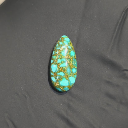 Stabilized Kingman Red Web Turquoise