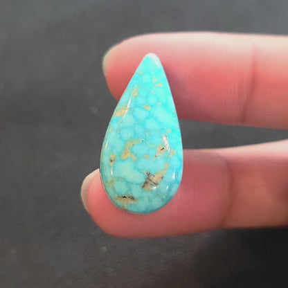 Natural Kingman Turquoise Pear-Shaped