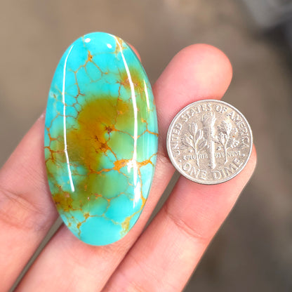 Stabilized Kingman Turquoise Oval