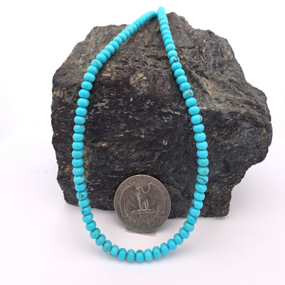 Stabilized Egyptian Prince Turquoise 4mm Beads
