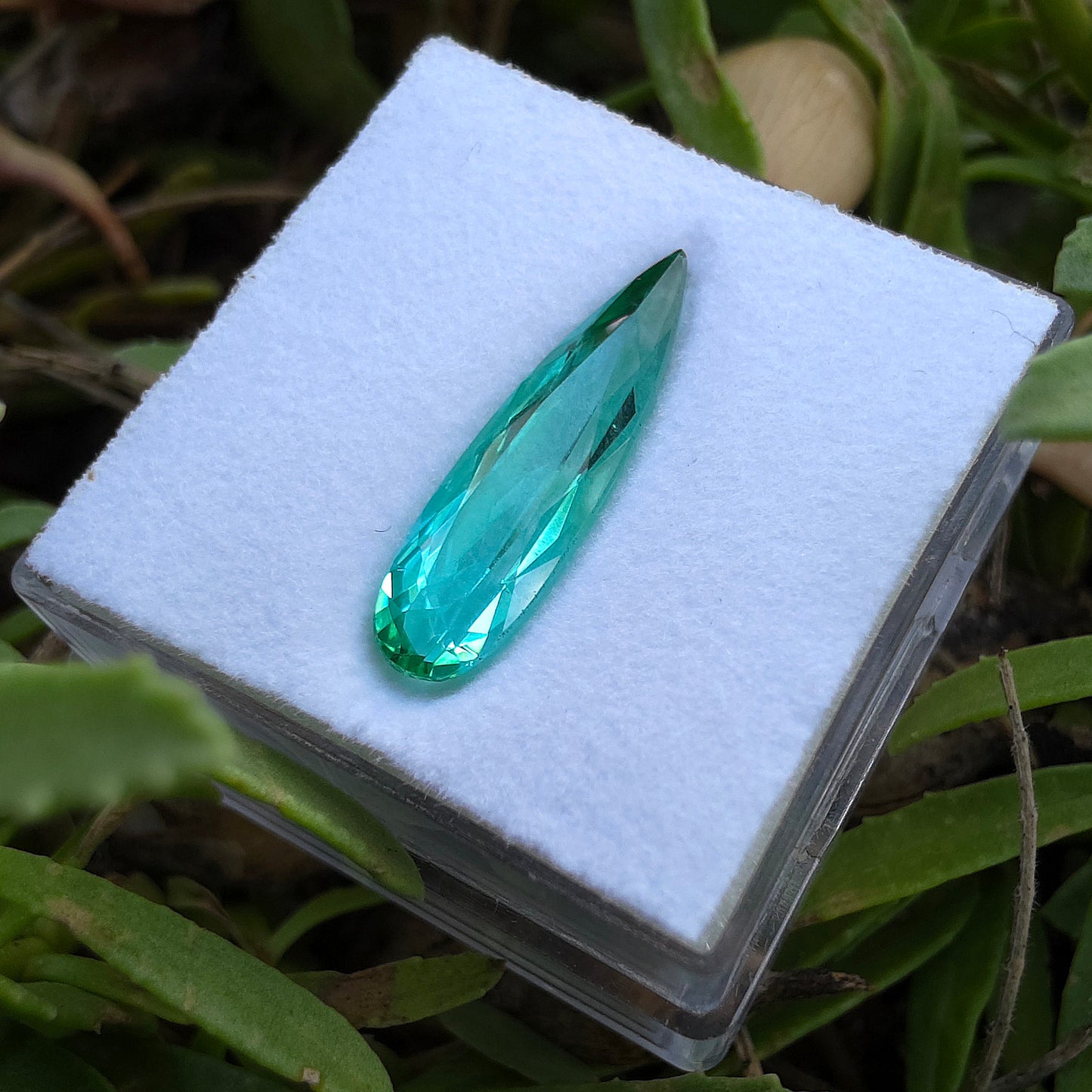 Brazilian Tourmaline (Green) Pear Faceted Cut