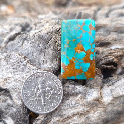 Stabilized Kingman Turquoise Rectangular