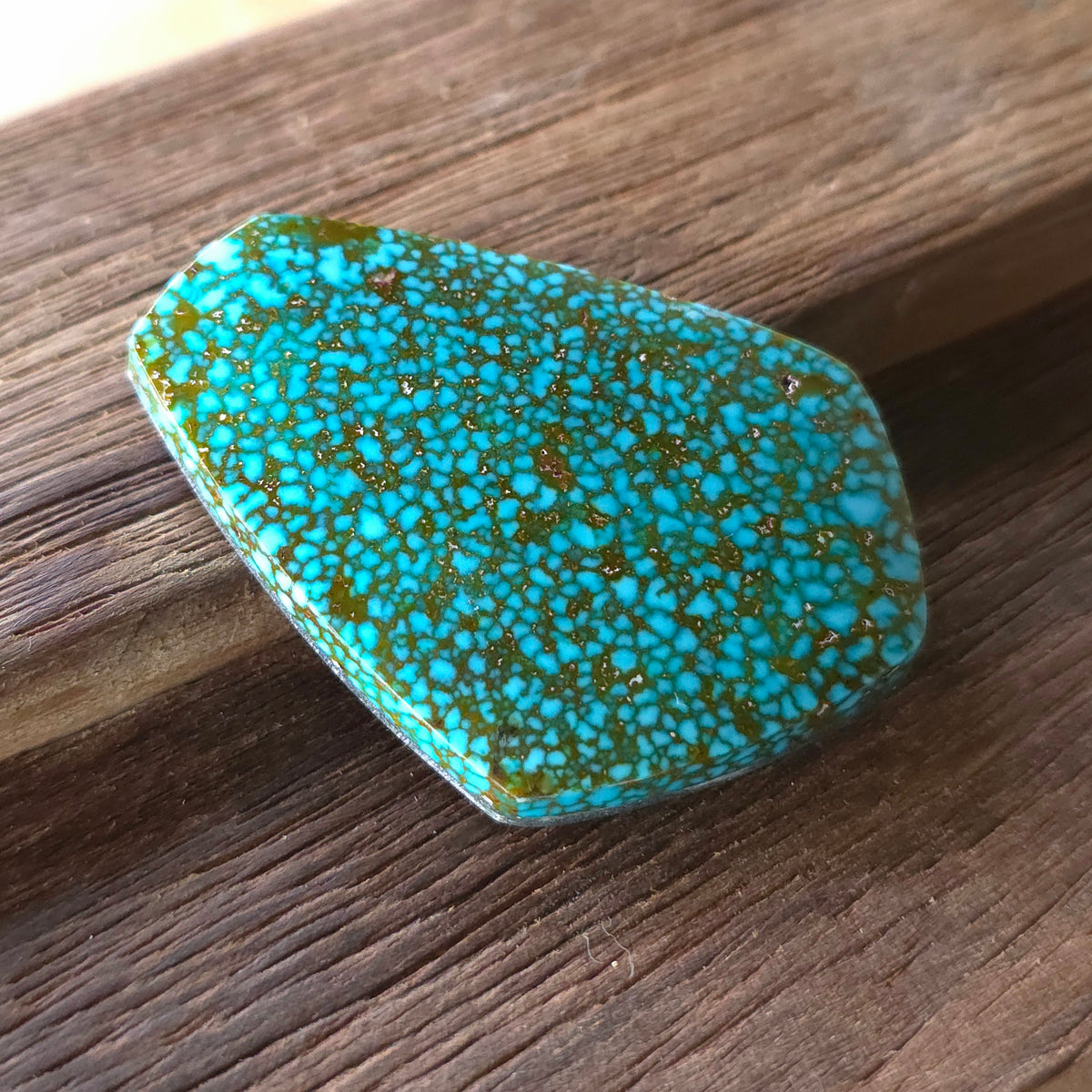Stabilized Kingman Red Web Turquoise Freeform