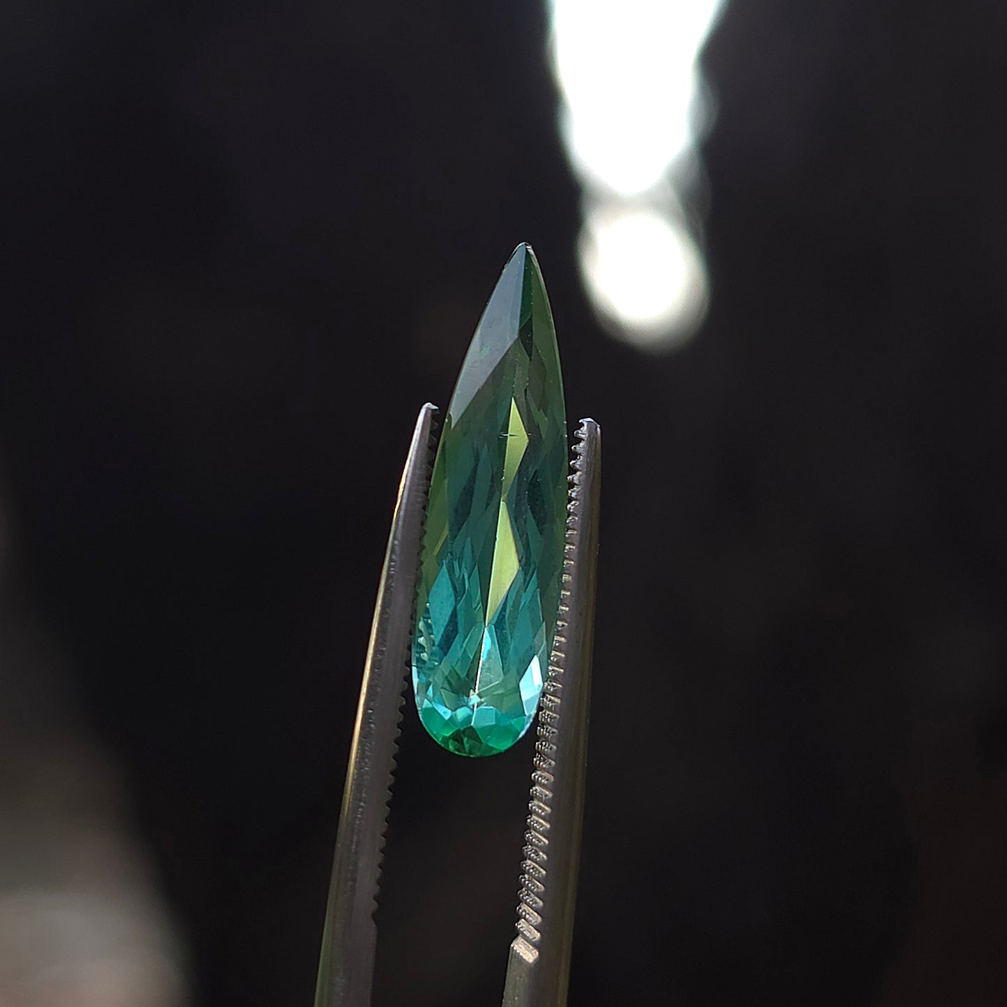 Brazilian Tourmaline (Green) Pear Faceted Cut