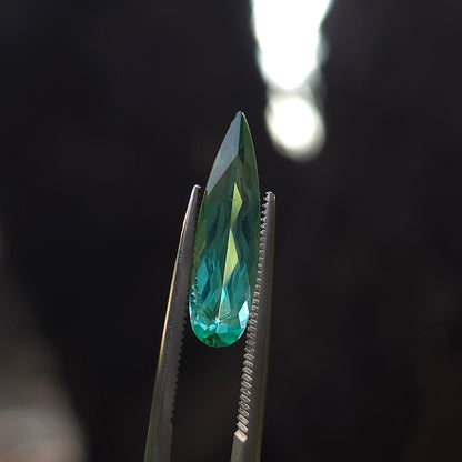 Brazilian Tourmaline (Green) Pear Faceted Cut