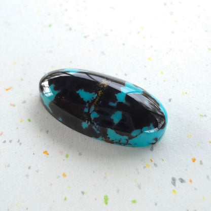 Stabilized Kingman Turquoise Oval