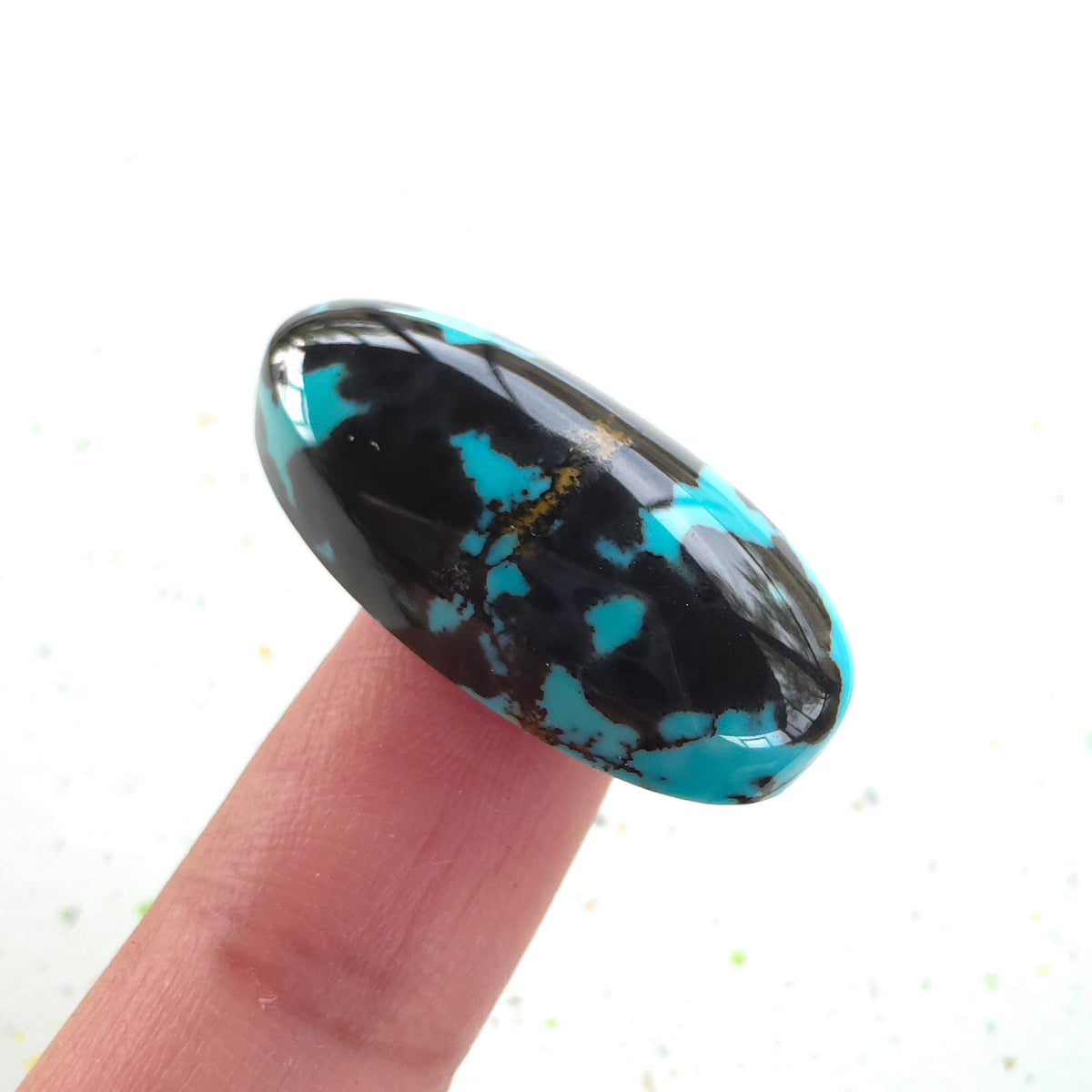 Stabilized Kingman Turquoise Oval