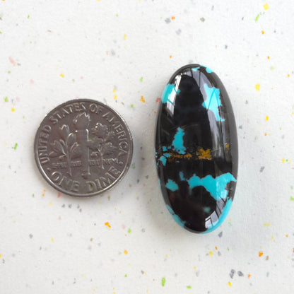Stabilized Kingman Turquoise Oval