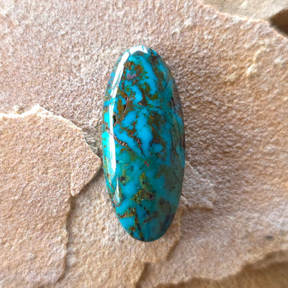 Stabilized Ceremonial Kingman Turquoise Oblong